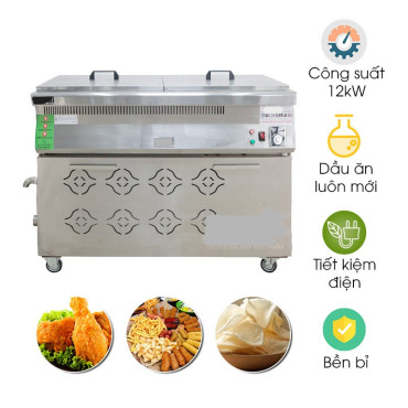 Bếp chiên tách dầu 100L dùng điện