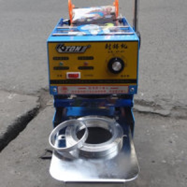 Máy dán miệng cốc , máy dập nắp ly ET-D7