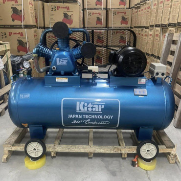 Máy Nén Khí Dây Đai Kitar 10HP 340L KT100-340/S2 Áp 12.5 Bar