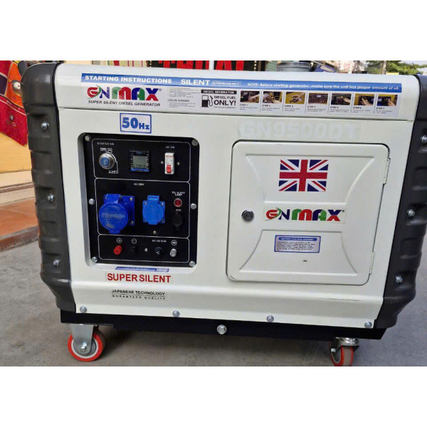 Máy Phát Điện Chạy Dầu 8Kw Gnmax GN9500DT Siêu Cách Âm