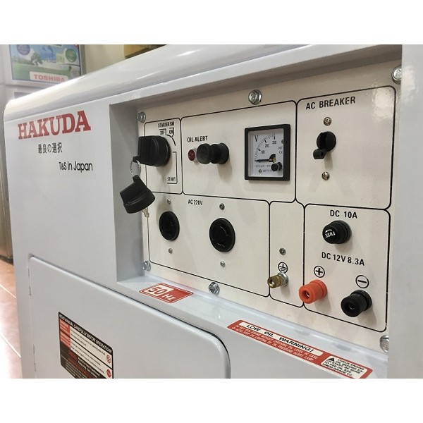 Máy phát điện chạy dầu Hakuda DG6900SE 5kw  