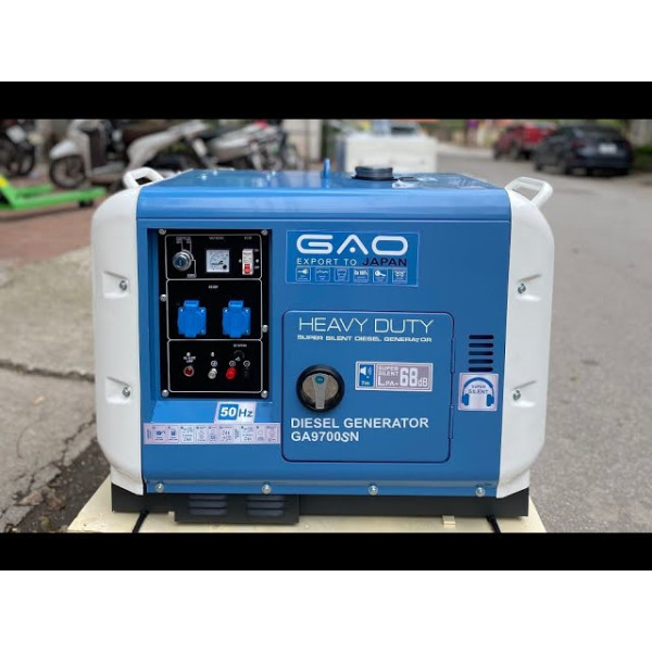 Máy Phát Điện Chạy Dầu 7Kw GAO GA9700SN Siêu Cách Âm