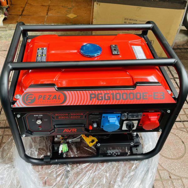 Máy Phát Điện Chạy Xăng Pezal 8Kw PGG10000 Có Đề 