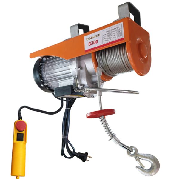 Máy tời điện mini Yamafuji B300 (đạt tải 100% cáp dài 20m) 