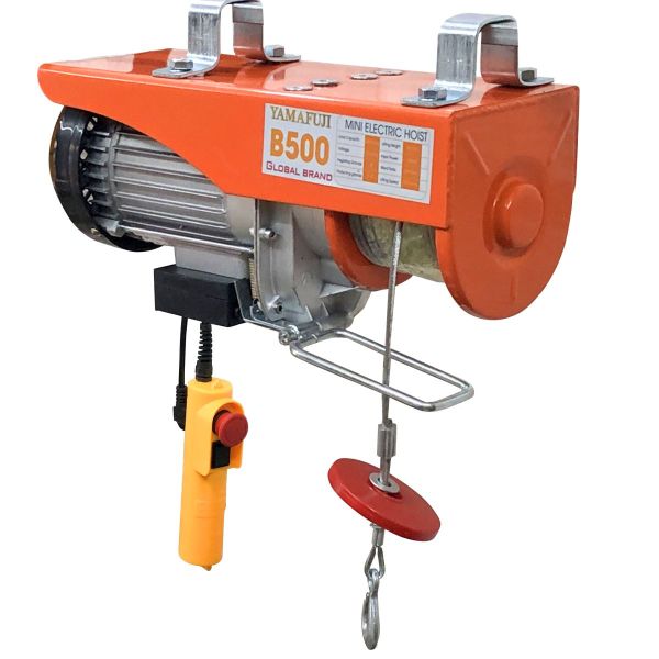 Máy tời điện mini Yamafuji B500 (đạt tải 100% cáp dài 22m) 