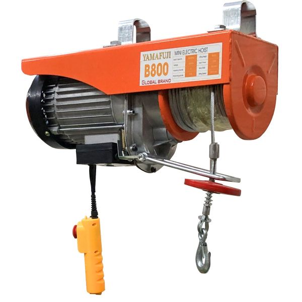 Máy tời điện mini Yamafuji B800 (đạt tải 100% cáp dài 30m)