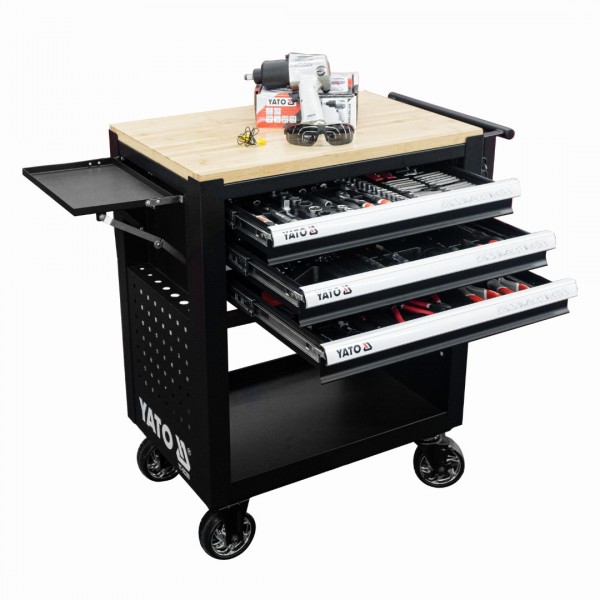 Tủ đồ nghề sửa chữa 3 ngăn 162 chi tiết PCS YATO YT-55280