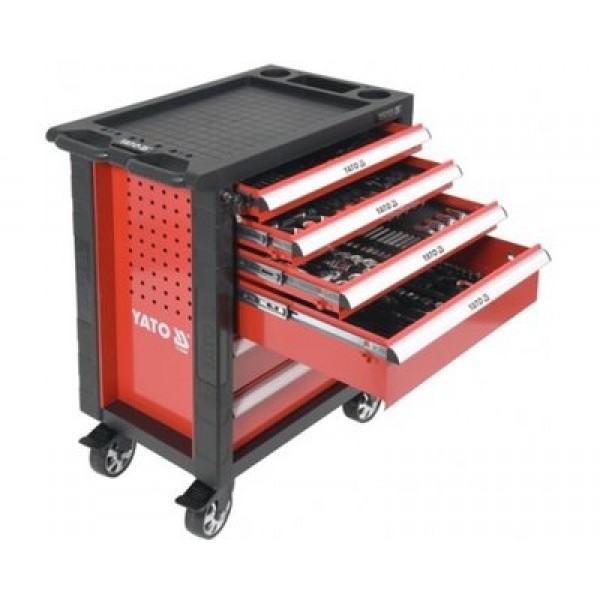 Tủ đồ nghề sửa chữa cao cấp 6 ngăn 177 chi tiết Yato YT-55300 