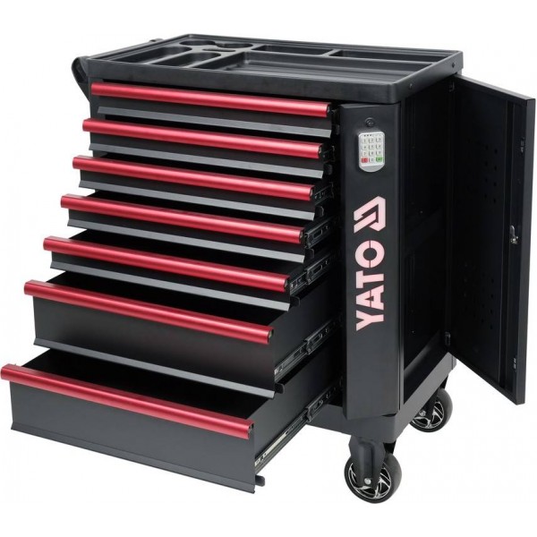 Tủ đựng đồ nghề 7 ngăn khóa mã số điện tử YATO YT-09004 