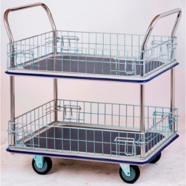  Xe đẩy hàng 2 tầng có lưới bảo vệ Jumbo HL-120M