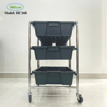 Xe đẩy dọn bàn khách sạn HiClean HC 166